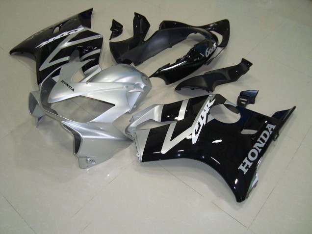 2004-2007 Black Silver Honda CBR600 F4i Motorcycle Fairing Kits 2004-2007 Black Silver Honda CBR600 F4i Motorcycle Fairing Kits