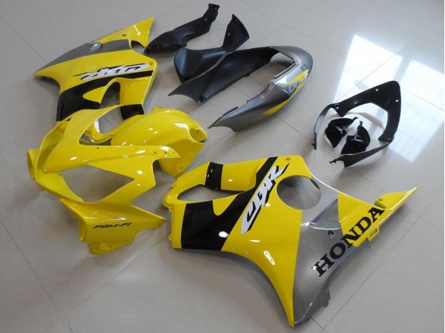 2004-2007 Yellow Grey Honda CBR600 F4i Motorbike Fairing Kits 2004-2007 Yellow Grey Honda CBR600 F4i Motorbike Fairing Kits