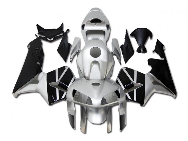 2005-2006 Silver Black Honda CBR600RR Motor Bike Fairings 2005-2006 Silver Black Honda CBR600RR Motor Bike Fairings
