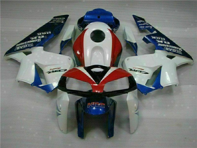 2005-2006 White Blue Honda CBR600RR Moto Fairings 2005-2006 White Blue Honda CBR600RR Moto Fairings