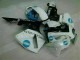 2005-2006 White Blue Honda CBR600RR Motorcyle Fairings 2005-2006 White Blue Honda CBR600RR Motorcyle Fairings