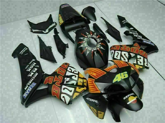 2005-2006 Black Honda CBR600RR Bike Fairings & Bodywork 2005-2006 Black Honda CBR600RR Bike Fairings & Bodywork