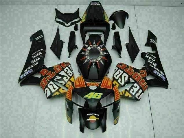 2005-2006 Black Honda CBR600RR Bike Fairings & Bodywork 2005-2006 Black Honda CBR600RR Bike Fairings & Bodywork