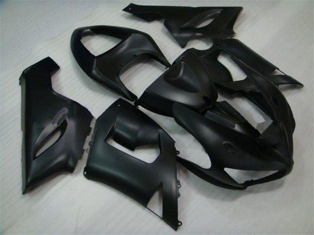 2005-2006 Matte Black Kawasaki ZX6R Bike Fairing 2005-2006 Matte Black Kawasaki ZX6R Bike Fairing
