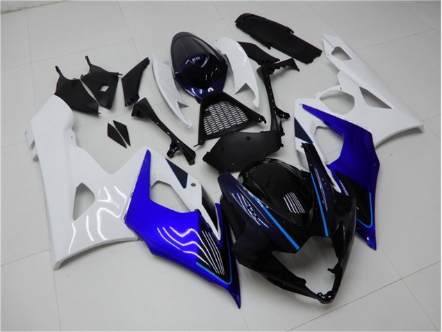 2005-2006 Blue White Suzuki GSXR 1000 Motorcycle Fairing Kits 2005-2006 Blue White Suzuki GSXR 1000 Motorcycle Fairing Kits