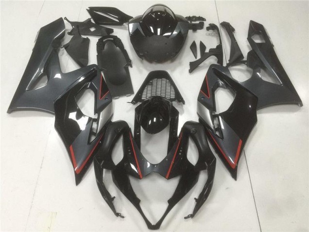 2005-2006 Black Grey Suzuki GSXR 1000 Moto Fairings 2005-2006 Black Grey Suzuki GSXR 1000 Moto Fairings