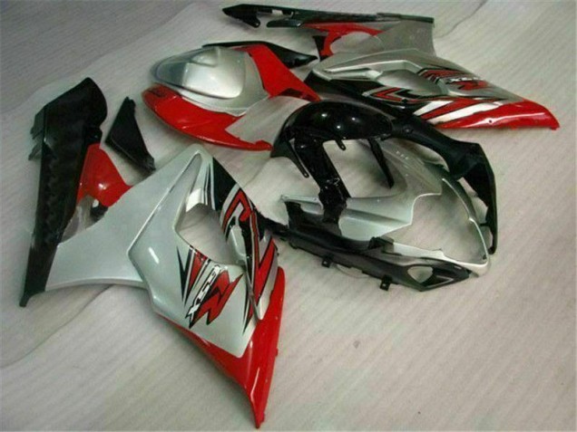 2005-2006 Red White Suzuki GSXR 1000 Motorcyle Fairings 2005-2006 Red White Suzuki GSXR 1000 Motorcyle Fairings