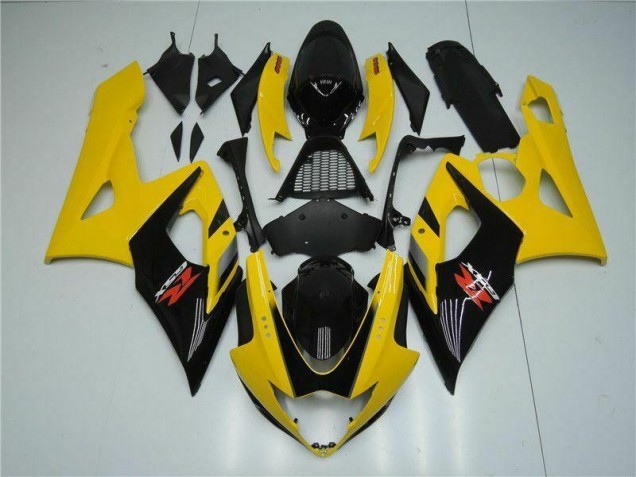2005-2006 Yellow Suzuki GSXR 1000 Replacement Fairings 2005-2006 Yellow Suzuki GSXR 1000 Replacement Fairings