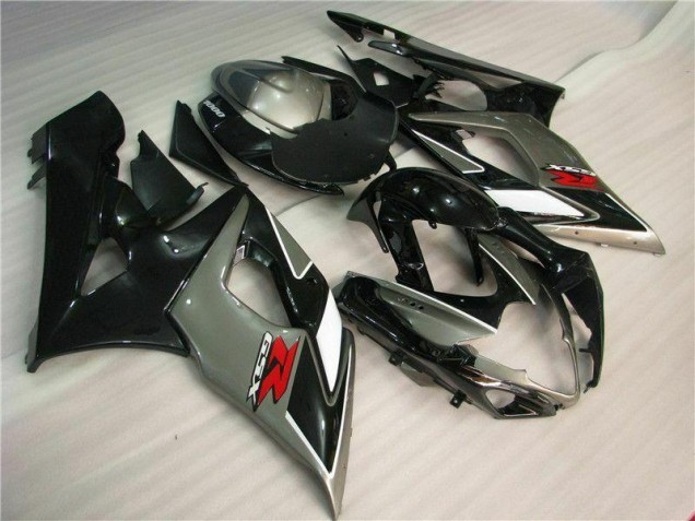 2005-2006 Grey Black Suzuki GSXR 1000 Bike Fairings 2005-2006 Grey Black Suzuki GSXR 1000 Bike Fairings