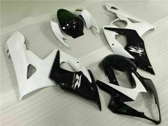 2005-2006 White Black Suzuki GSXR 1000 Moto Fairings