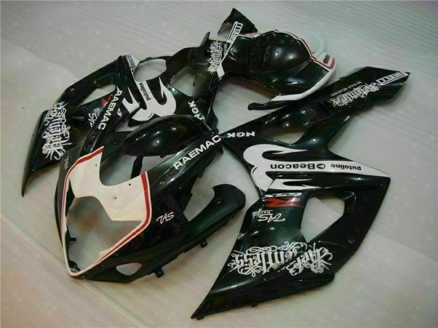 2005-2006 White Black Suzuki GSXR 1000 Motorcycle Fairings Kit 2005-2006 White Black Suzuki GSXR 1000 Motorcycle Fairings Kit