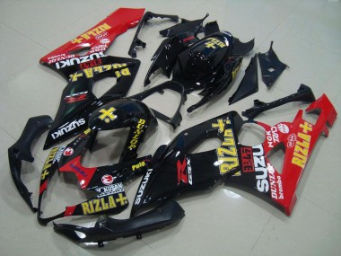2005-2006 Black Red Rizla Suzuki GSXR 1000 Motorcycle Replacement Fairings