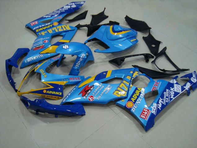 2005-2006 Light Blue Rizzla Suzuki GSXR 1000 Motor Bike Fairings 2005-2006 Light Blue Rizzla Suzuki GSXR 1000 Motor Bike Fairings
