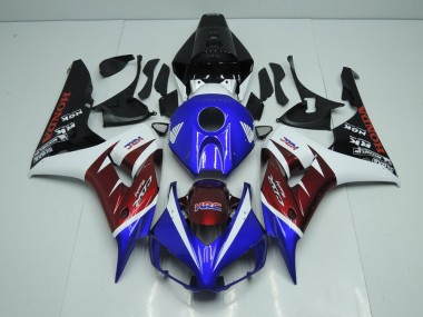 2006-2007 Burgandy and Blue Honda CBR1000RR Bike Fairing