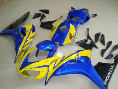 2006-2007 Yellow Blue Black Honda CBR1000RR Moto Fairings