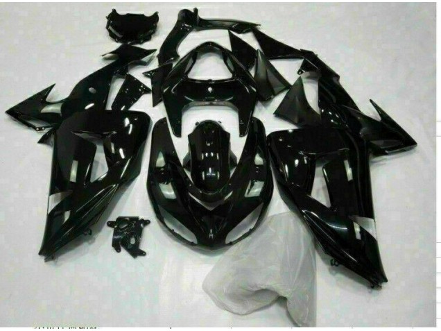 2006-2007 Glossy Black Kawasaki ZX10R Motorcycle Replacement Fairings 2006-2007 Glossy Black Kawasaki ZX10R Motorcycle Replacement Fairings