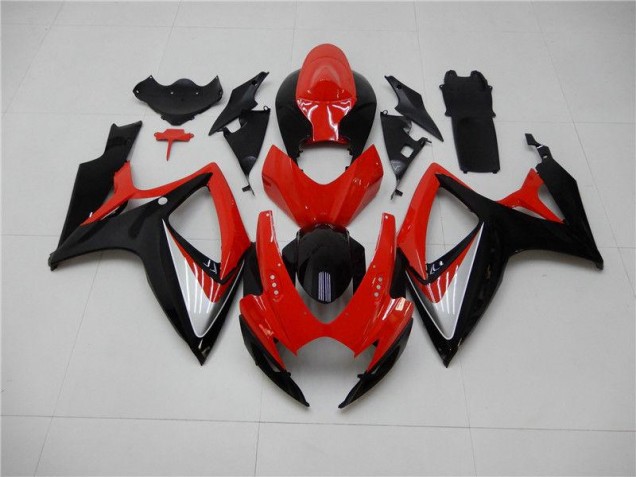 2006-2007 Red Black Suzuki GSXR 600/750 Replacement Motorcycle Fairings 2006-2007 Red Black Suzuki GSXR 600/750 Replacement Motorcycle Fairings