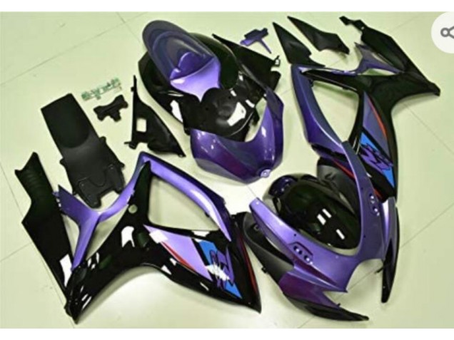 2006-2007 Purple Black Suzuki GSXR 600/750 Replacement Motorcycle Fairings 2006-2007 Purple Black Suzuki GSXR 600/750 Replacement Motorcycle Fairings