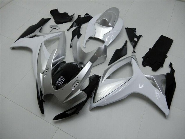 2006-2007 Silver Suzuki GSXR 600/750 Motorcycle Fairings Kits 2006-2007 Silver Suzuki GSXR 600/750 Motorcycle Fairings Kits