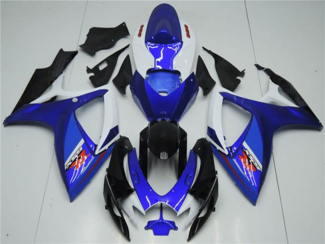 2006-2007 White Blue Suzuki GSXR 600/750 Motorcyle Fairings 2006-2007 White Blue Suzuki GSXR 600/750 Motorcyle Fairings