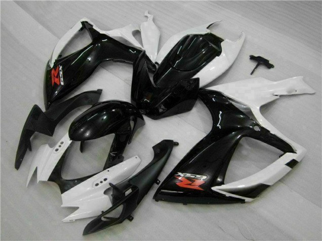 2006-2007 White Black Suzuki GSXR 600/750 Motorcycle Fairings Kit 2006-2007 White Black Suzuki GSXR 600/750 Motorcycle Fairings Kit