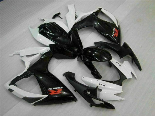 2006-2007 White Black Suzuki GSXR 600/750 Motorcycle Fairings Kit 2006-2007 White Black Suzuki GSXR 600/750 Motorcycle Fairings Kit