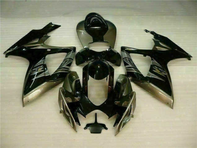 2006-2007 Black Grey Suzuki GSXR 600/750 Motorcycle Fairing Kits 2006-2007 Black Grey Suzuki GSXR 600/750 Motorcycle Fairing Kits