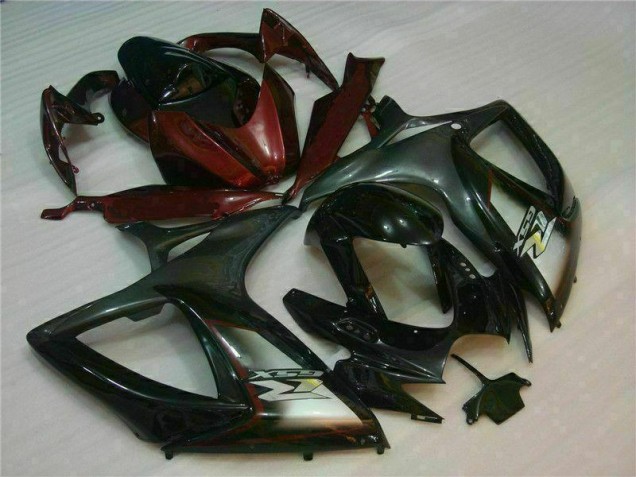 2006-2007 Black Red Suzuki GSXR 600/750 Motorcycle Fairings 2006-2007 Black Red Suzuki GSXR 600/750 Motorcycle Fairings