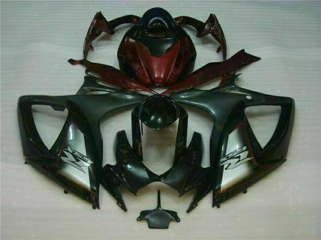 2006-2007 Black Red Suzuki GSXR 600/750 Motorcycle Fairings 2006-2007 Black Red Suzuki GSXR 600/750 Motorcycle Fairings