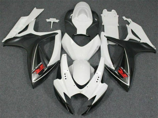 2006-2007 White Suzuki GSXR 600/750 Motorcycle Fairing Kits 2006-2007 White Suzuki GSXR 600/750 Motorcycle Fairing Kits