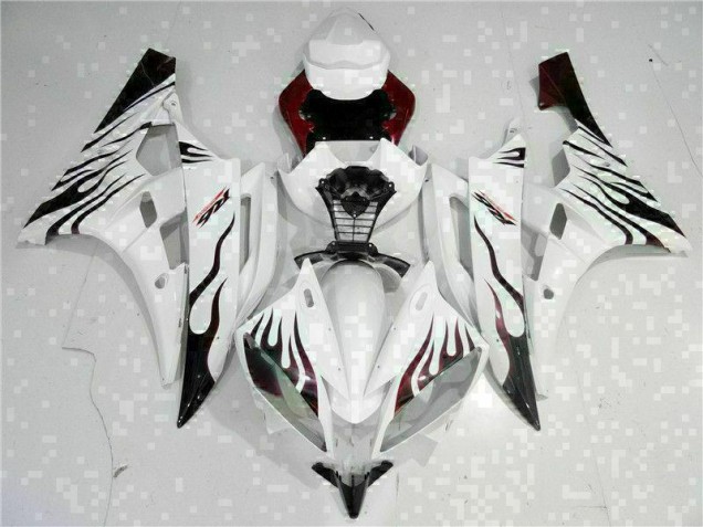 2006-2007 White Yamaha YZF R6 Motorcyle Fairings 2006-2007 White Yamaha YZF R6 Motorcyle Fairings
