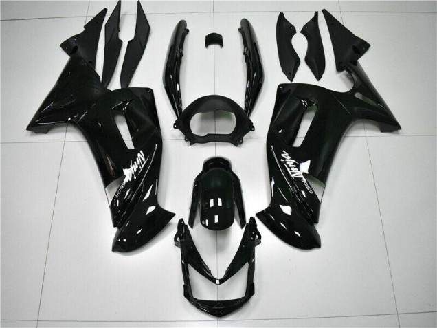 2006-2008 Glossy Black Kawasaki EX650 Motorbike Fairings 2006-2008 Glossy Black Kawasaki EX650 Motorbike Fairings