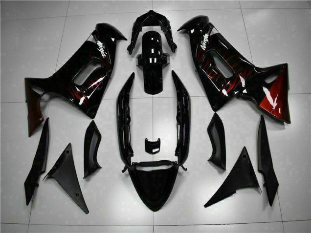 2006-2008 Red Flame Kawasaki EX650 Motorcycle Fairing 2006-2008 Red Flame Kawasaki EX650 Motorcycle Fairing