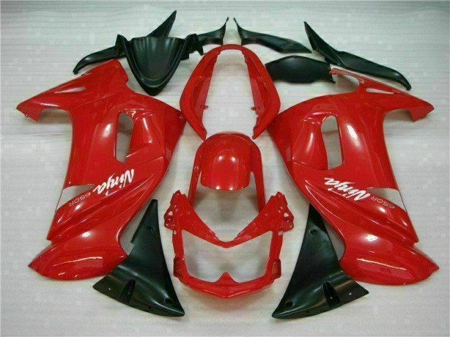 2006-2008 Glossy Red Kawasaki EX650 Motorbike Fairing 2006-2008 Glossy Red Kawasaki EX650 Motorbike Fairing