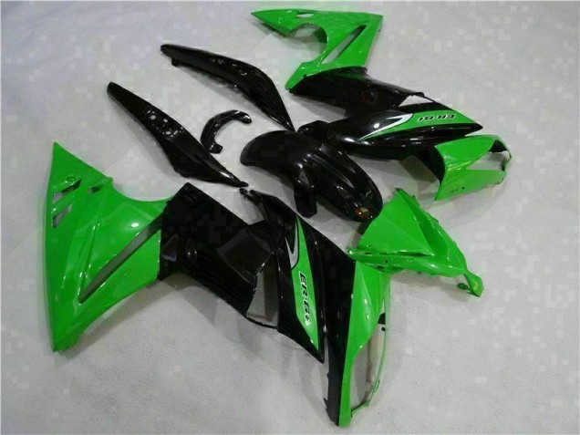 2006-2008 Green Black Kawasaki EX650 Bike Fairings & Bodywork 2006-2008 Green Black Kawasaki EX650 Bike Fairings & Bodywork