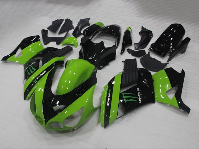 2006-2011 Green Monster Kawasaki ZX14R ZZR1400 Motorbike Fairing 2006-2011 Green Monster Kawasaki ZX14R ZZR1400 Motorbike Fairing