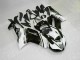 2007-2008 Black White Kawasaki ZX6R Bike Fairings 2007-2008 Black White Kawasaki ZX6R Bike Fairings