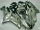2007-2008 Silver Kawasaki ZX6R Motorcycle Fairings Kits 2007-2008 Silver Kawasaki ZX6R Motorcycle Fairings Kits