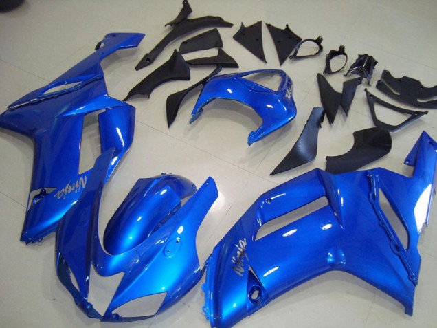 2007-2008 Blue Kawasaki ZX6R Motorcycle Fairings Kit 2007-2008 Blue Kawasaki ZX6R Motorcycle Fairings Kit