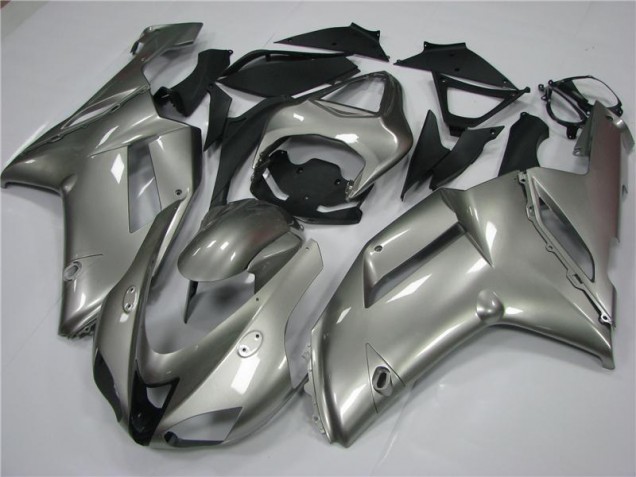 2007-2008 Grey Kawasaki ZX6R Moto Fairings 2007-2008 Grey Kawasaki ZX6R Moto Fairings