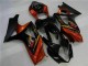 2007-2008 Black Suzuki GSXR 1000 K7 Motorcycle Fairing Kit