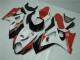2007-2008 Red White Suzuki GSXR 1000 K7 Motorcycle Bodywork 2007-2008 Red White Suzuki GSXR 1000 K7 Motorcycle Bodywork