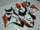 2007-2008 Red White Suzuki GSXR 1000 K7 Motorcycle Bodywork 2007-2008 Red White Suzuki GSXR 1000 K7 Motorcycle Bodywork