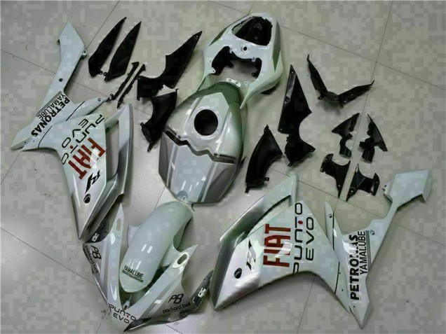 2007-2008 White Yamaha YZF R1 Motorcycle Fairings Kits