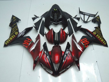 2007-2008 Dark Glossy Black Yamaha YZF R1 Motorcycle Fairing Kits