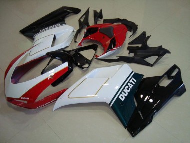2007-2014 Tri Color Ducati 848 1098 1198 Moto Fairings
