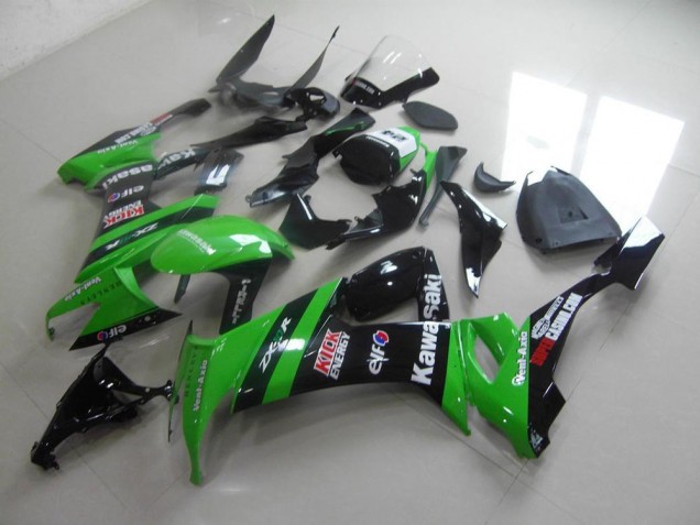 2008-2010 Green Black Kick Kawasaki ZX10R Replacement Motorcycle Fairings 2008-2010 Green Black Kick Kawasaki ZX10R Replacement Motorcycle Fairings