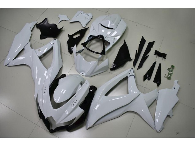 2008-2010 Glossy White Suzuki GSXR 600/750 Motorcycle Fairing 2008-2010 Glossy White Suzuki GSXR 600/750 Motorcycle Fairing