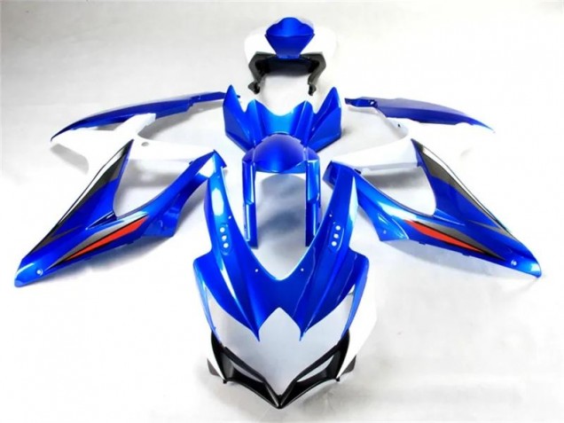 2008-2010 Blue White Suzuki GSXR 600/750 Bike Fairings 2008-2010 Blue White Suzuki GSXR 600/750 Bike Fairings