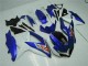 2008-2010 Blue White Suzuki GSXR 600/750 Motorcycle Fairings 2008-2010 Blue White Suzuki GSXR 600/750 Motorcycle Fairings